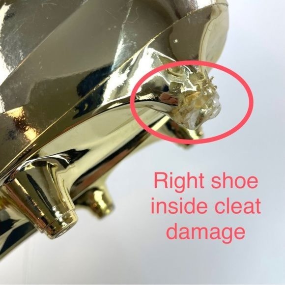 ADIDAS ADIZERO X ANNIVERSARY Men's Football Cleats SZ 18 Cheetah GOLD METALLIC - Picture 15 of 16